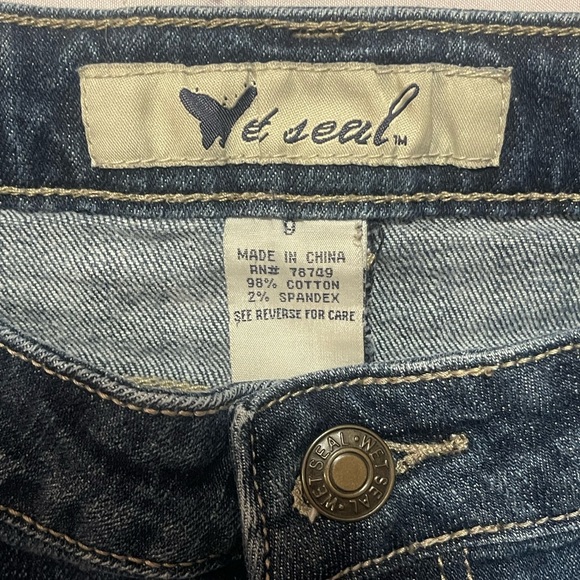 Wet Seal denim mini skirt size 9 - Picture 2 of 2